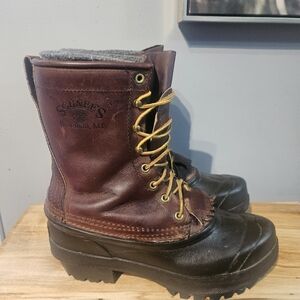 Schnee's Hunter Pac Boots Mens size 7 Womens 8.5 Riding Lineman Logger